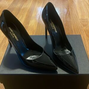 YSL patent leather heels